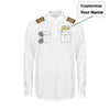 Customizable Pilot Uniform (Badge 4) 3D "LONG Sleeved" Polo T-Shirts