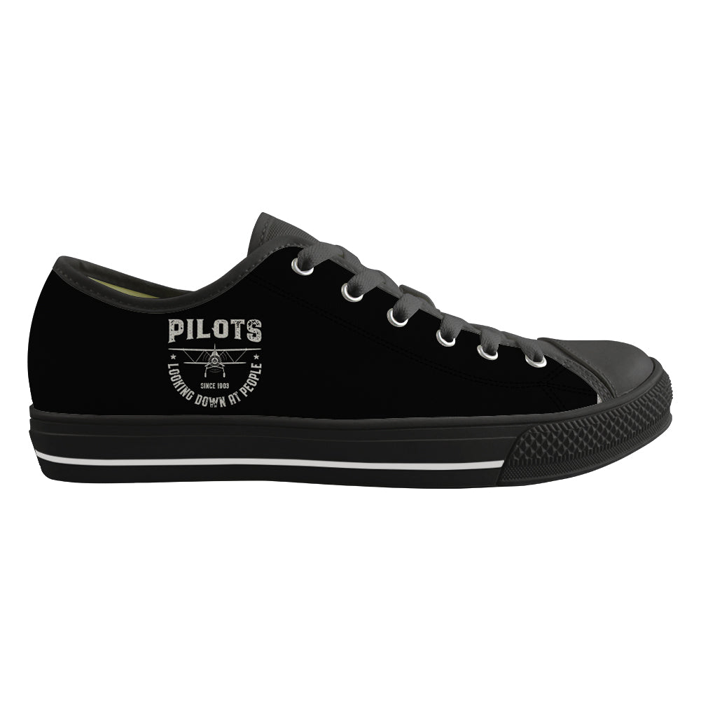 Pilots Looking Down at People Since 1903 Designed Canvas Shoes (Men)
