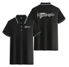 Special Cessna Text Designed Stylish Polo T-Shirts (Double-Side)