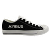 Airbus & Text Designed Canvas Shoes (Men)