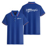 Special Cessna Text Designed Stylish Polo T-Shirts (Double-Side)