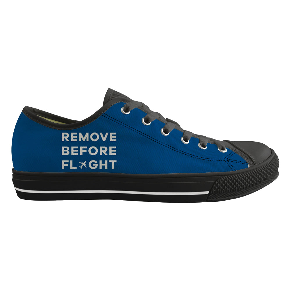 Remove Before Flight Designed Canvas Shoes (Men)