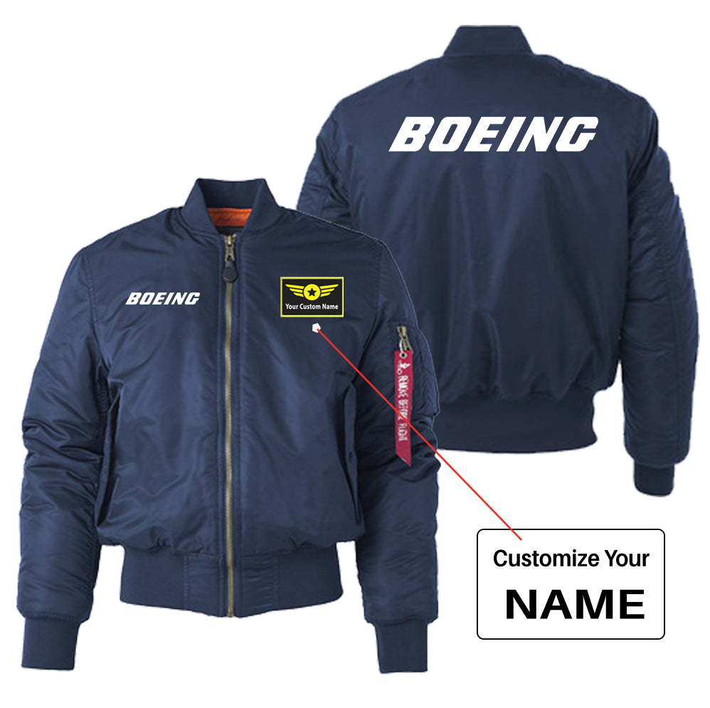 Boeing & Text Designed "Women" Bomber Jackets