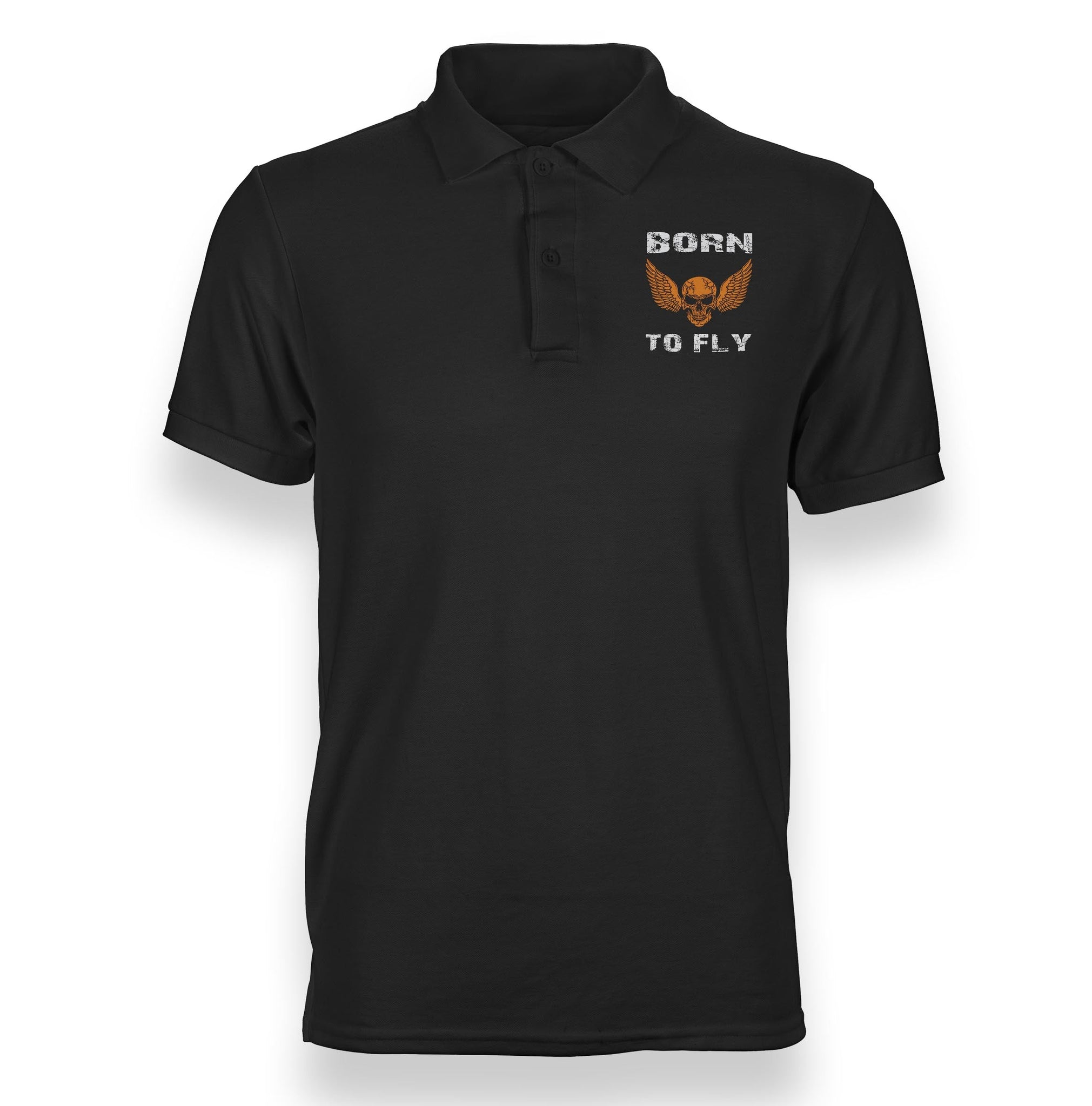 Born To Fly (Skeleton) Designed Polo T-Shirts