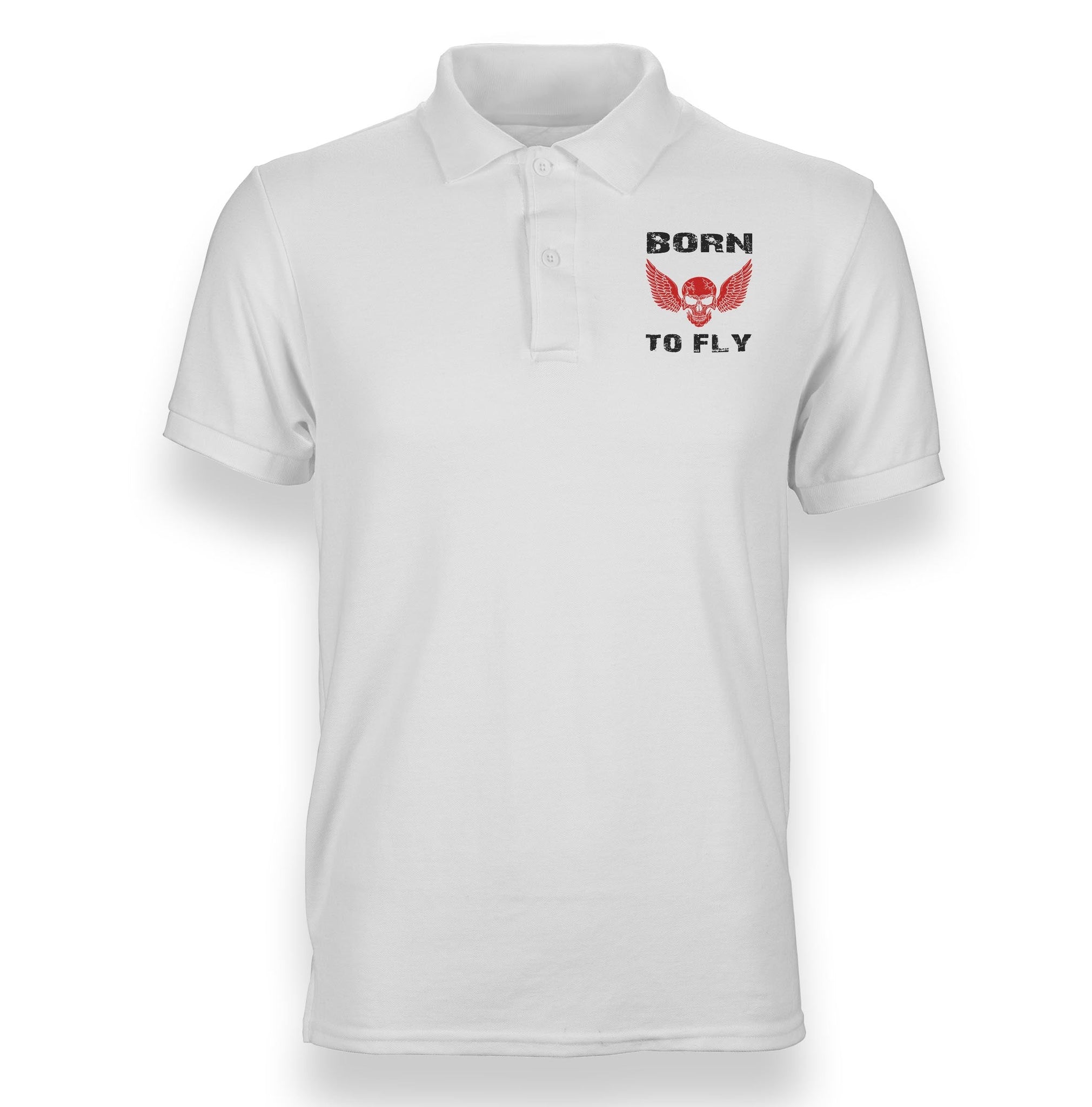 Born To Fly (Skeleton) Designed Polo T-Shirts