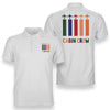 Colourful Cabin Crew Designed Double Side Polo T-Shirts