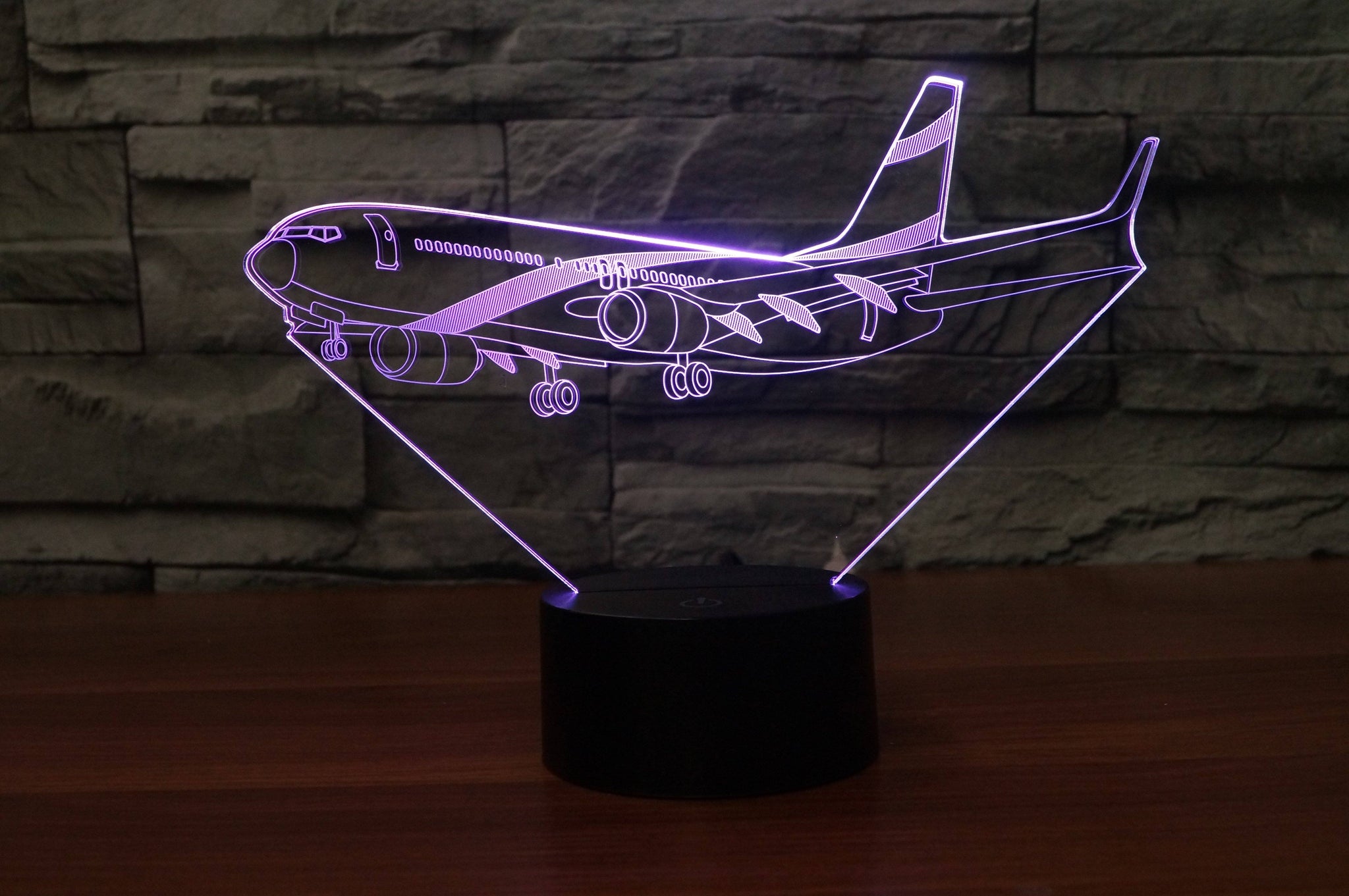 Landing Boeing 737 Designed 3D Lamp