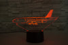 Airbus A340 From Side Designed 3D Lamps