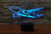 Amazing Silhouette of Airbus A320 Designed 3D Lamps