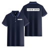 Cabin Crew Text Designed Stylish Polo T-Shirts (Double-Side)