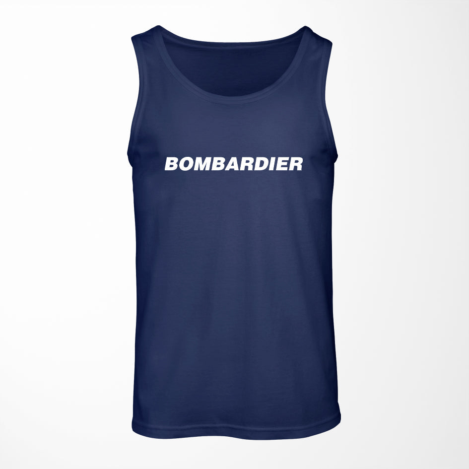 Bombardier & Text Designed Tank Tops