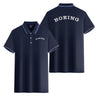 Special BOEING Text Designed Stylish Polo T-Shirts (Double-Side)