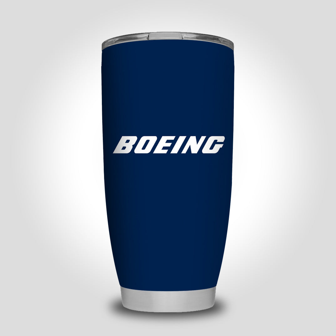 Boeing & Text Designed Tumbler Travel Mugs