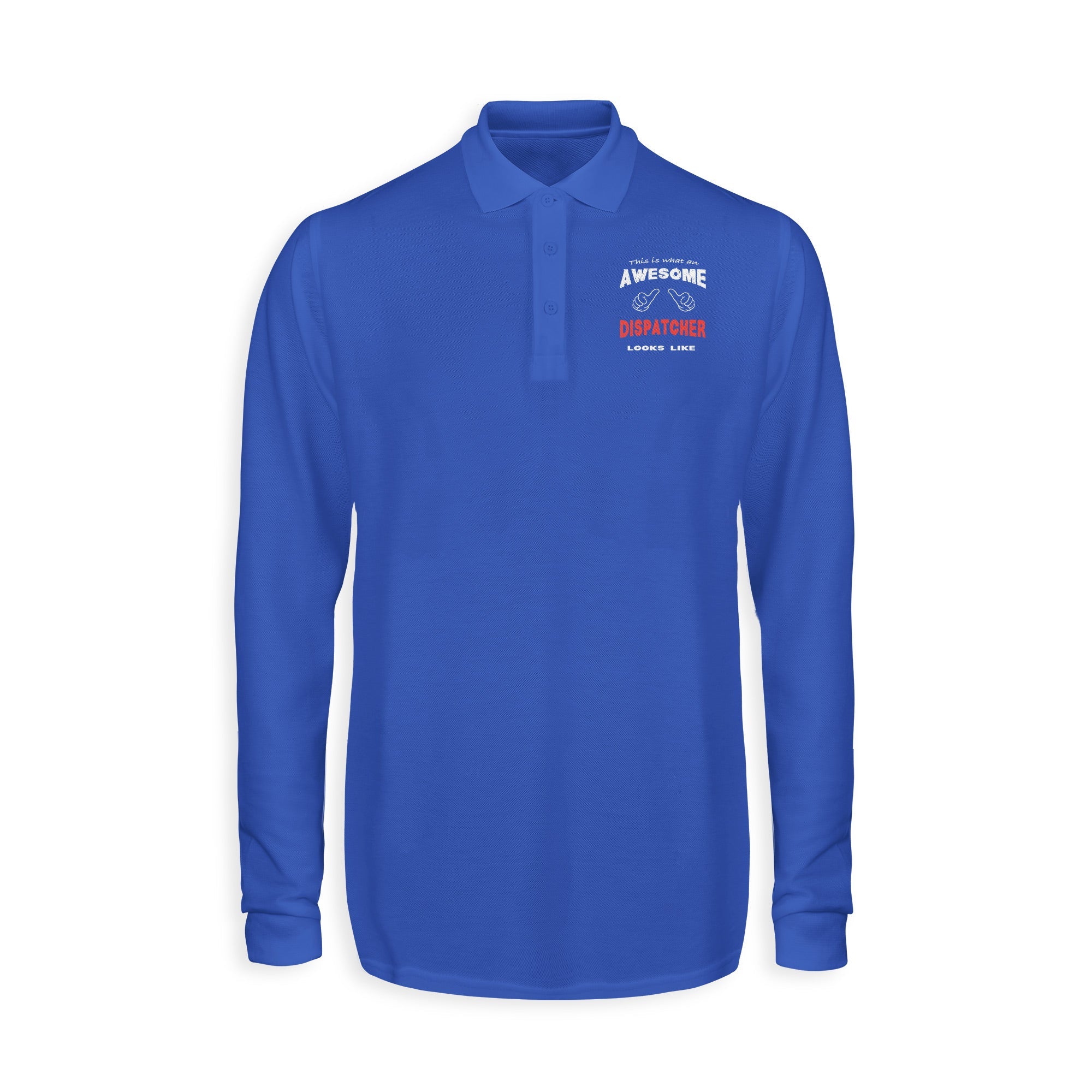 Dispatcher Designed Long Sleeve Polo T-Shirts