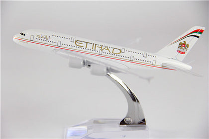Etihad Airways Airbus A380 Airplane Model (16CM)