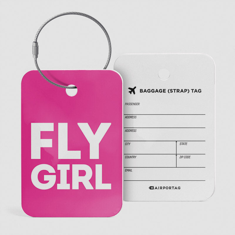Fly Girl - Luggage Tag