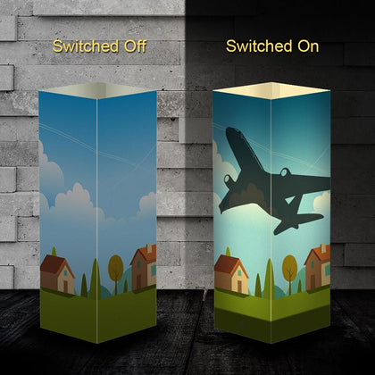 Aircraft 1 Silhouette & 3D Shadow Lamp