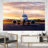 Boeing 737-800 During Sunset Printed Canvas Posters (1 Piece)