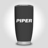Piper & Text Designed Tumbler Travel Mugs