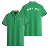 Special BOEING Text Designed Stylish Polo T-Shirts (Double-Side)