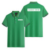 Cabin Crew Text Designed Stylish Polo T-Shirts (Double-Side)