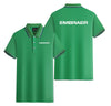 Embraer & Text Designed Stylish Polo T-Shirts (Double-Side)