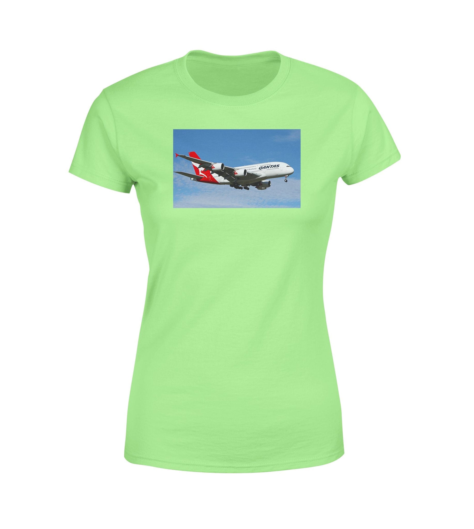 Landing Qantas A380 Designed Women T-Shirts