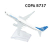 Scale 1:400 Metal Aircraft Replica GOL Airlines Boeing Aviation Model Plane Diecast Miniature Educational Toys for Children