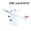 Scale 1:400 Metal Replica Aircraft 15cm Russian Aeroflot Transaero Sibera S7 Plane Model World Aviation Collectible Miniature