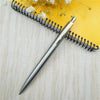 Metal Ballpoint Pen Press Style Commercial Gift Pens For School Office Core Automatic Ball Pen Aviation material fluent writing