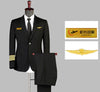 Aviation Captain Uniform Male Pilots Professional Suit Men Business Casual Offical Costume Suit Security Guard Classic Blazer