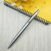 Metal Ballpoint Pen Press Style Commercial Gift Pens For School Office Core Automatic Ball Pen Aviation material fluent writing