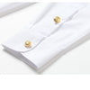 Top Grade Aviation Uniform Captain Navy Uniform Air Force Noble White Shirt Male Nightclub Pilot Flight Attendant For Officer C