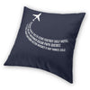 Phonetic Alphabet Pilot Airplane Cushion Cover Print Aviation Aviator Throw Pillow Case for Living Room Fashion Pillowcase Decor