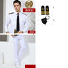 Top Grade Aviation Uniform Captain Navy Uniform Air Force Noble White Shirt Male Nightclub Pilot Flight Attendant For Officer C
