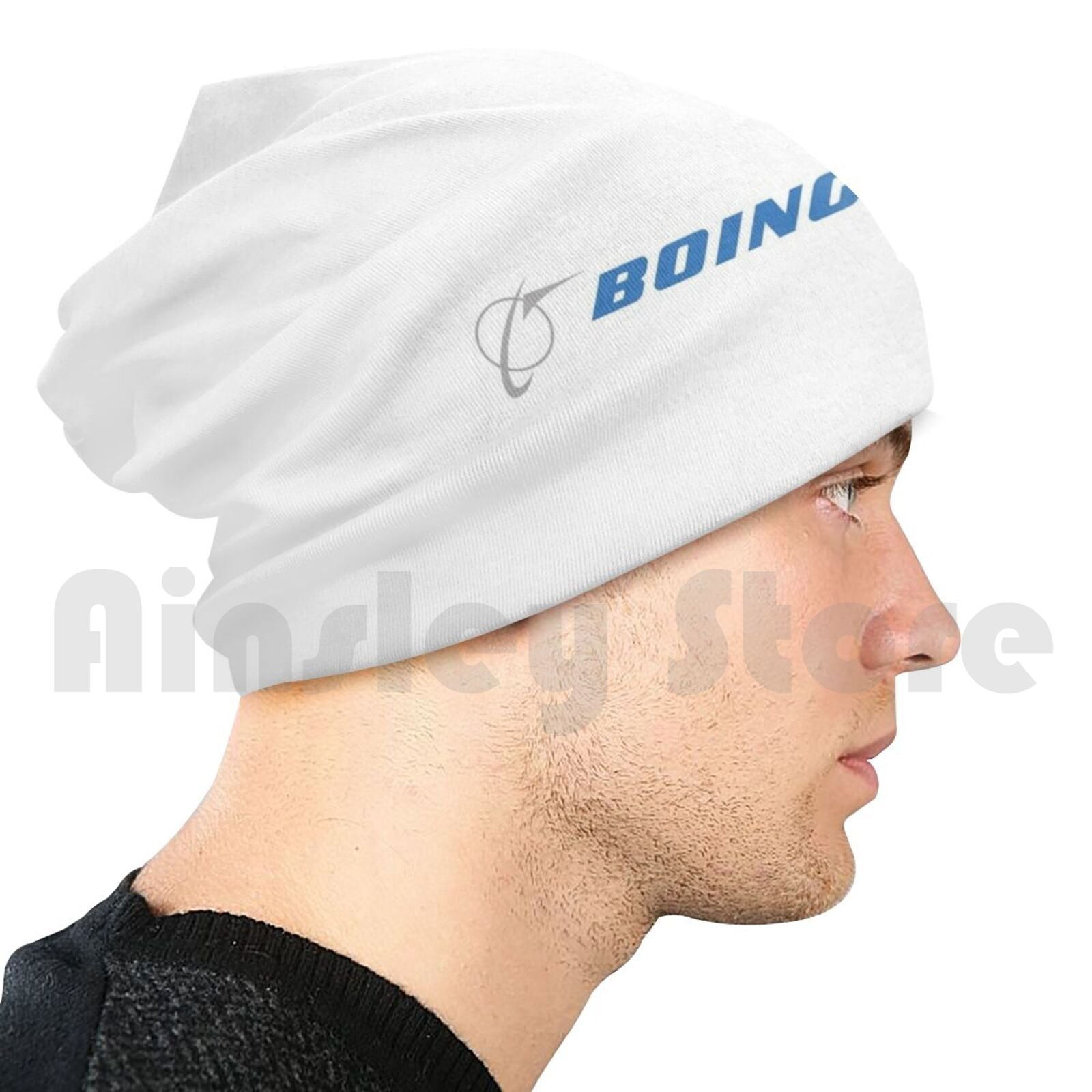 Boing! Beanies Pullover Cap Comfortable Boing Boeing Logo Jet Aviation Travel Air Blue Grey