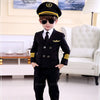 Aviation Uniforms Cosplay Halloween Costumes for Kids Pilot Flight Attendant Aircraft Boys Girls Carnival Role Play Clothing