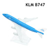 Scale 1:400 Metal Replica Aircraft KLM Royal Dutch Airlines Diecast Model 15cm World Aviation Collectible Miniature Ornament