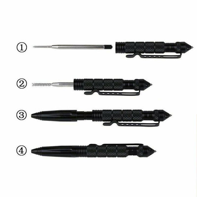 Tactical Pen Self Defence Pen Multipurpose Portable Pen Window Broken Tool Anti-skid Aviation Defense Self Aluminum N5O3