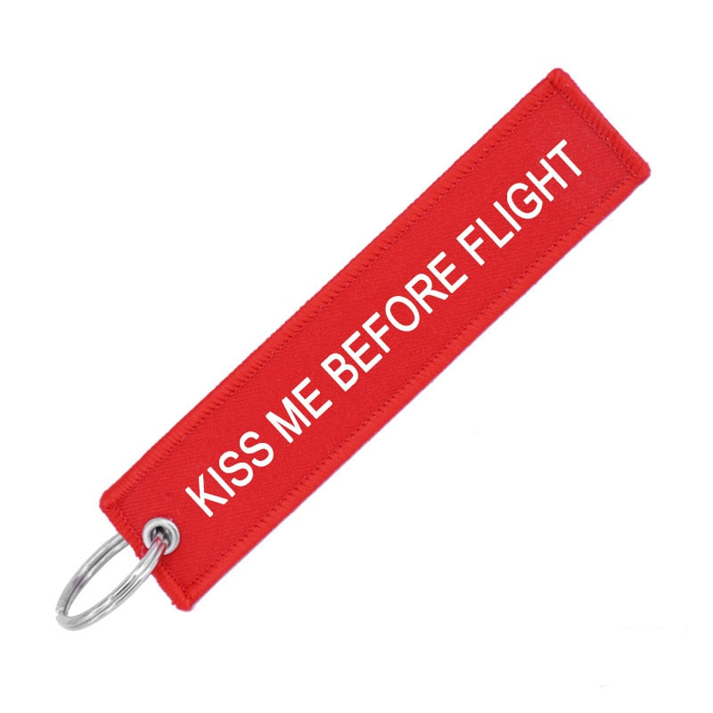 Remove Before Flight Keychain for Aviation Gifts motorcycle Embroidery OEM Key chain keyring Crew Key Fob Key Tags Label llavero