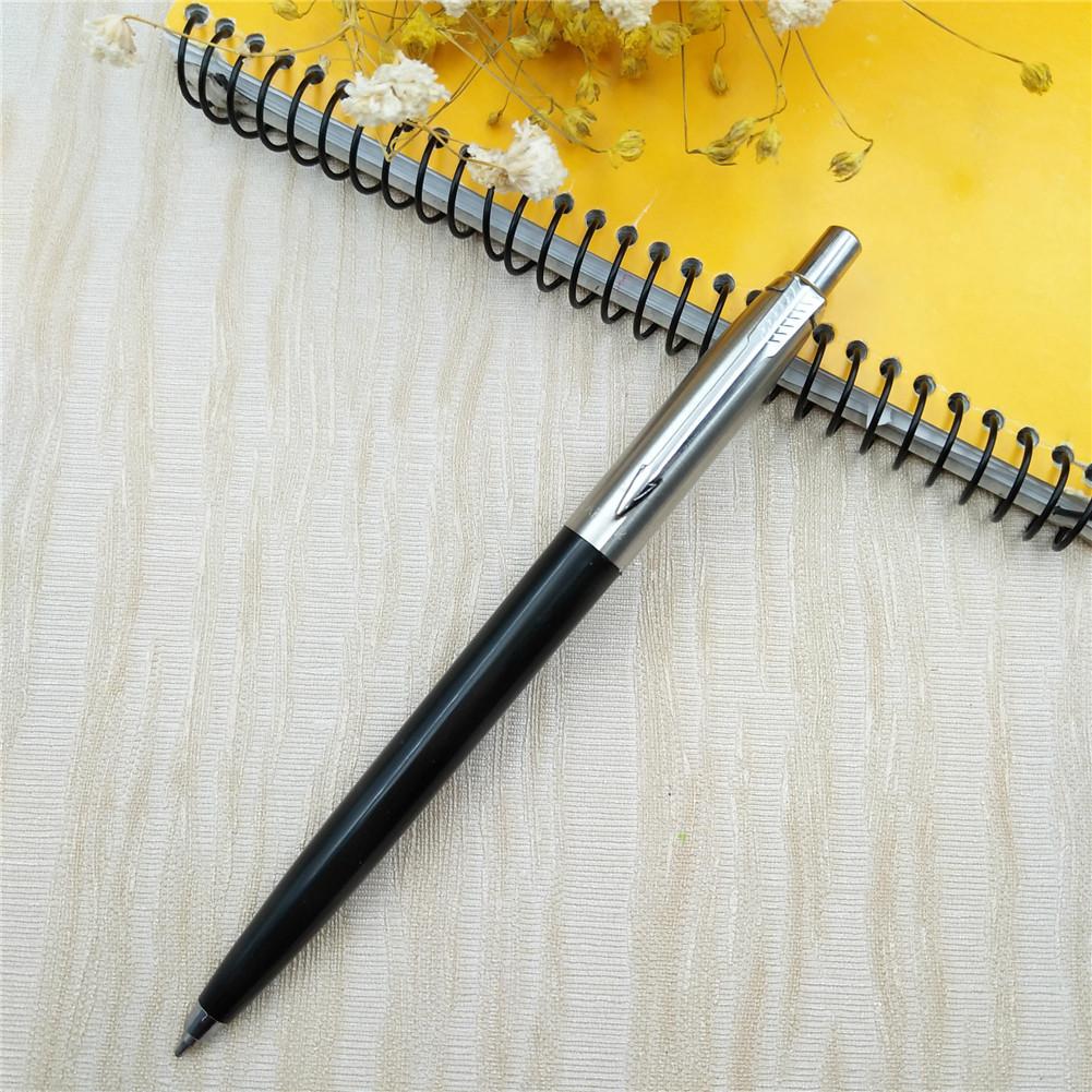 Metal Ballpoint Pen Press Style Commercial Gift Pens For School Office Core Automatic Ball Pen Aviation material fluent writing