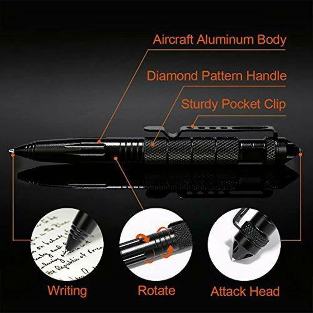 Good Quality defence personal Tactical Pen Self Defense Pen Tool Multipurpose Aviation Aluminum Anti-skid Portable