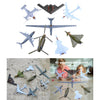 8PCS Assembly 4D Helicopter Aircraft Puzzle Aviation Model Building Kit Toys Construction Toy Collection Ornament Souvenir