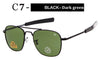Hot Fashion Aviation Sunglasses Men&#39;s Brand Designer American Army Military Optical AO Sun Glasses For Male UV400 Oculos de sol