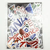 New Style 52Pcs Airline Logo High Quality Stickers Aviation Travel Trip For Suitcase Laptop Decal Fashion DIY Waterproof Sticker