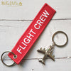 MiFaViPa Fashion Trinket Pilot Keychains Porte Woven Flight Crew Gift Aviation Key Chain with 1 PC Metal Plane Cessna Keyrings