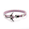 Airport Fashion Male Female Plane-Anchor Bracelets Charm Rope Chain Paracord Aviation Life Jewelry Pulseras Hombres