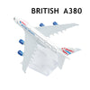 Scale 1:400 Metal Replica Aircraft 15cm Russian Aeroflot Transaero Sibera S7 Plane Model World Aviation Collectible Miniature