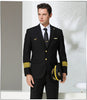 High Quality Aviation Captain Uniform Autumn Suit New Arrival Men&#39;s Pilot Slim Suit Male Business Casual Uniform Suits