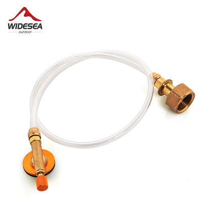 Widesea Outdoor Gas Stove Camping Stove Propane Refill Adapter Burner LPG Flat Cylinder tank Coupler Bottle Adapter Save